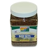 Mother Earth Products Textured Vegetable Protein Beef Bits, Quart Jar, 12 Ounce