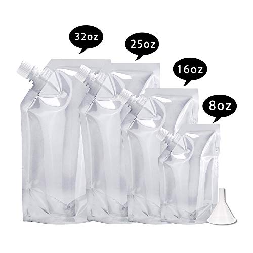 2 Concealable+Reusable+Liquor+Pouches+drinking+32OZ1+4PCS
