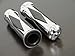 TMS Chrome Skull Hand Grips for Select Motorcycles