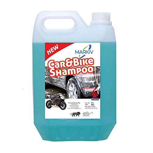 Markiv Car bike Wash Foaming Shampoo for car care for Bucket, Foam & Snow Foam Wash (5 Ltr.)