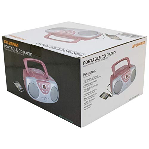4 Sylvania+SRCD243+Portable+Player+Boombox