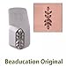 Beaducation Branch Border Metal Design Stamp, 11.5mm Symetrical Garden Flower Stem Leaves Punch Stamping Tool for Hand Stamped DIY Jewelry Crafts Original Metal Design Stamps