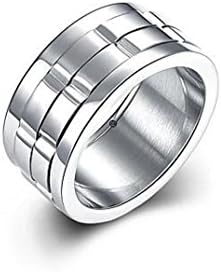 QTLI Womens'/Men's Fashion Cool Silver 925 Silver Plated High titanium steel rings(1pc)TGR009 , 9