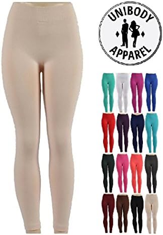 Unibody Apparel 1 or 6 Pack Soft Fleece Lined Leggings - (Plus Sizes Available)