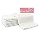 Heart Felt 100% Natural Baby Wipes - 5 Extra-Large Reusable Wipes for Wipes, Wash Cloths and Dribble Bibs. Versatile, Soft and Gentle on Baby's Skin.