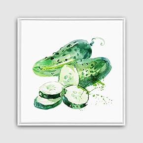 Framed Canvas Wall Art Vegetables Theme Design Canvas Prints Home Artwork Decoration for Living Room,Bedroom - 16x16 inches
