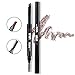 HeyBeauty Eyebrow Pencil with Brow Brush, Waterproof Automatic Makeup Cosmetic Tool, Red Brown-4#