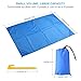 TINGLAN Outdoor Compact Waterproof Beach Blanket Folding Large Ground Cover Portable Sand Proof Picnic Blanket for Travel, Hiking, Camping 79″ x 55″thumb 1