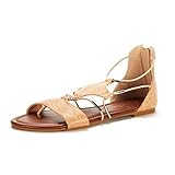 DREAM PAIRS Women's Maxi Gladiator Flat Sandal