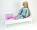 18 Inch Doll Wooden Furniture 4 Pc. Set Perfect for Doll 18 Inch Furniture American Girl Dollhouses and More! Wooden 18 Inch Doll Table, 2 Chairs & Doll Bed Set or for 18 inch Doll House Furniture
