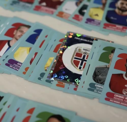 50 Estampas Panini Mundial 2026 Sin Repetir (Jugadores, Escudos y Selecciones)
