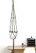 Mkono Macrame Plant Hanger Hanging Planter Basket Nylon Rope wth Beads 4 Legs 50 Inch