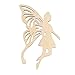 Tinksky 10pcs Wood Fairy Angel's Wings shape Ornament Embellishment Tag