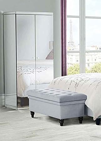 My Furniture Chelsea Double Fully Mirrored Wardrobe Amazon Co Uk