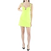 BCBGMAXAZRIA Womens Sleeveless Teardrop Neck a Line Style Mini Dress with Front Wire