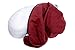 Zen Naturals Yoga meditation crescent pillow with firm stuffing to support weight (Burgandy)