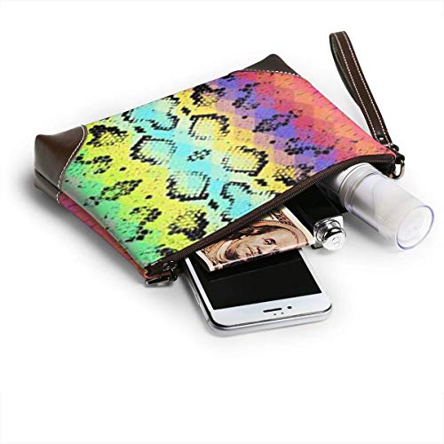 41ohQGZLcrL EDFG Textura de piel de serpiente con embrague de cuero de rombos de colores The Wallet Phone Bag EDFG Textura de piel de serpiente con embrague de cuero de rombos de colores The Wallet Phone Bag - Imagen 7