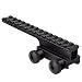 Fyland Riser Mount, Tactical High Profile Picatinny Weaver Rail Flat Top Mount Adaptor and Riser for Scopes and Optics, 0.94" H x 5.7" L, 14 Slots