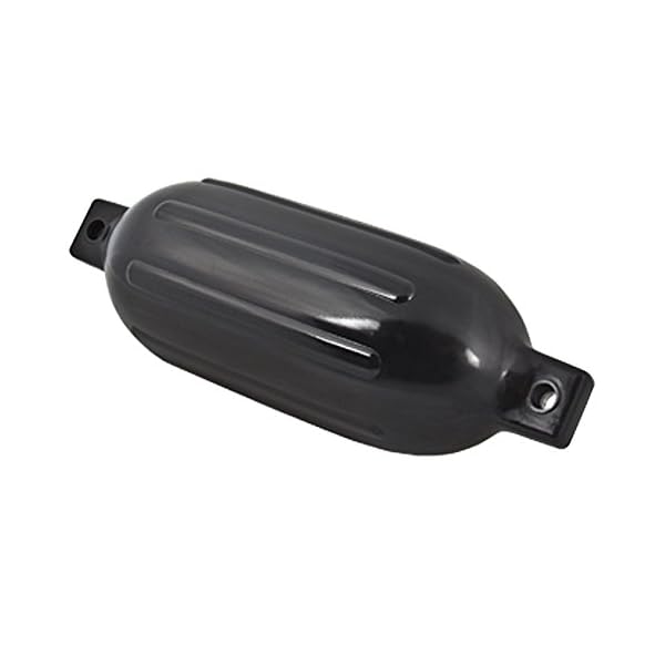 4-Ribbed-Marine-65-X-23-Boat-Fender-Vinyl-Bumper-Dock-Shield-Protection-Black