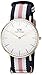 Daniel Wellington Classic Southampton 36mm Unisex Watch, Japanese Quartz Movement Classic Fabric (Polyester) Rose Gold Watches for Men and Women