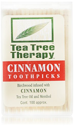 Tea Tree Therapy Cinnamon Toothpicks (1x100 CT) - //coolthings.us