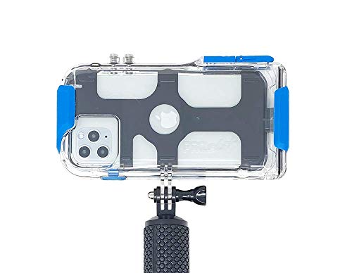ProShot Touch - Waterproof Case Compatible with iPhone 11 Pro Max, iPhone XR, iPhone 11, Xs Max. Floating Hand Grip Mount Included. Underwater Camera App Included for Snorkeling and Diving Photography