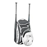 EASTON PROWESS Bat & Equipment Softball Backpack Bag | Designed for Female Athletes | 2019 | White | 2 Bat Sleeves | Vented Shoe Pocket | Top Pocket | Flip Up Mirror | Helmet Strap | Fence Hook