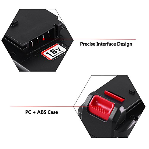 2Pack 18V 3.6Ah Replacement Battery for Porter Cable PC18B PCC489N PCMVC PCXMVC Cordless Tools