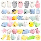 WATINC 12 Pcs Cute Animal Squishy, Kawaii Mini Soft Squeeze Toy,Fidget Hand Toy for Kids Gift,Stress Relief,Decoration,12 Pack