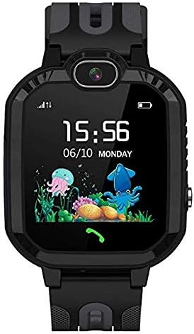 Kids Smart Watch,LDB Eu SOS Call LBS Tracker Smartwatch Phone for kids 3-12 Year Old Boys Girls with Two-way call Touch Screen Voice Chat Game Flashlight Compatible IOS Android for Birthday (black)