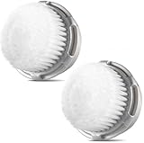 Replacement Cashmere Brush Heads for Full Facial Like Cleanse Compatible with Mia, Mia 2, Mia 3, Aria, PLUS, Smart Profile, Alpha Fit, Radiance and PRO Cleansing Systems, 2 Refills
