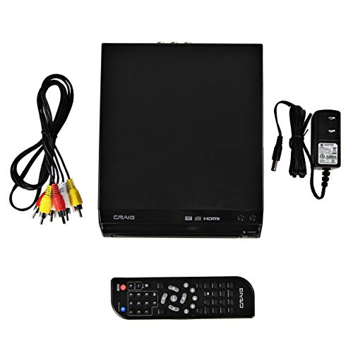 Craig CVD401A Compact HDMI DVD Player with Remote in Black Compatible