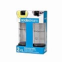 Sodastream 1l Carbonating Bottles- Black (Twin Pack)