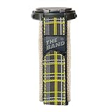 The Band Replacement Watchband and iPod Nano Band Hemp 20mm (Black Plaid)