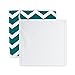 DII Non Woven Polyester Storage Bin, Chevron, Teal, Small Set of 2