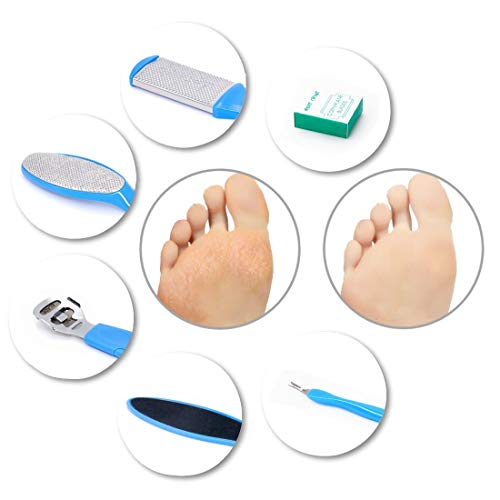 8 in 1 Professional Pedicure kit Pedicure Foot Rasp Foot File and Callus Remover Sided Remove Set Best Foot Care