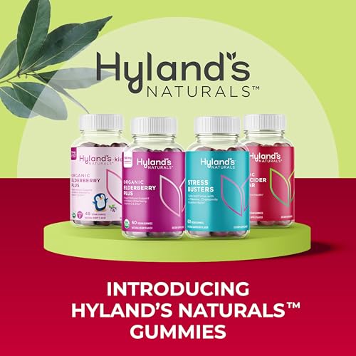 Hyland's Organic Apple Cider Vinegar Blast Gummies, Digestive Health Support, 60 Vegan ACV Gummies (30 Days)