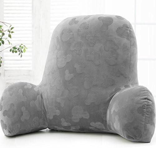 Embossed plush Reading Pillow - Best Bed Pillow with Arm Reading Bed - Perfect for Teens, and Kids -by wwang(Gray)