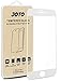 JOTO Screen Protector Compatible for iPhone 6S 6, Full Screen Tempered Glass Screen Protector Film, Edge to Edge Screen Film Guard Saver for Apple iPhone 6S / 6 4.7-Inch (1 Pack, Clear/White)