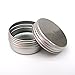 CTKcom Screw Top Round Steel Tins,Aluminum Tin Jars,4-Ounce 120 ML Gram Jar, Cosmetic Sample Containers, For Lip Balm, Salve, Crafts, Cosmetic, Candles, Storage Kit(Pack of 6)