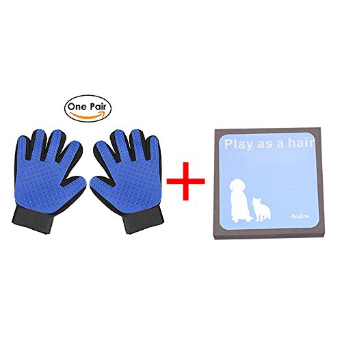 B-comb pet grooming glove - massage magic hair remover …