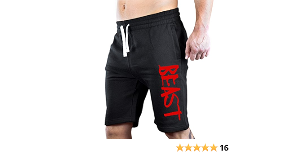 Men's Red Beast Black Fleece Jogger 