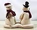 Hallmark Mr and Mrs Snowman Jingle Pals Plush Singing Holiday Display Figures 2003