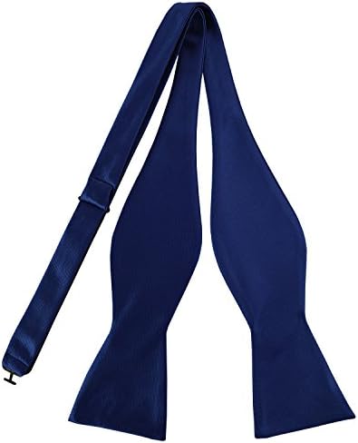 Mens Exquisite Woven Silk Self Bowtie Solid Plain Bow Ties