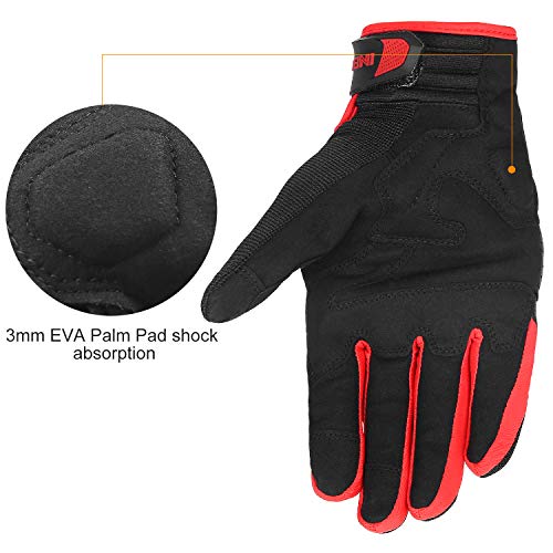 image for INBIKE Motorcycle Gloves Hard Knuckle Gloves Motorbike Gloves Men Carb