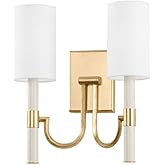 Troy Lighting Gustine - 2 Light Wall Sconce-14.25 Inches Tall and 13.5 Inches Wide-Vintage Gold Leaf Finish