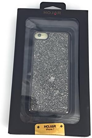 (7 7S Black) iphone Sparkly Crystal Phone case by Hojar 6 7 Various Models