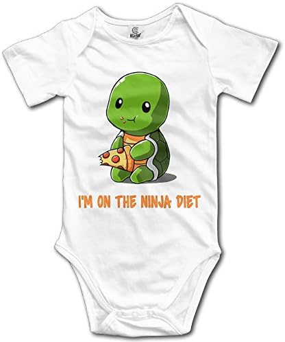 Unisex Turtles I'm On The Ninja Diet Baby Rompers Baby Onesie Short Slev