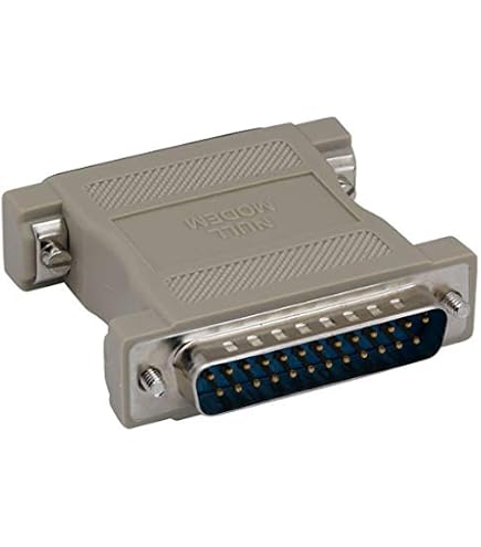 DB25 Male to DB25 Female Null Modem Crossed RS232 Adapter, CablesOnline AD-N01 DB25 Male to DB25 Female Null Modem Crossed RS232 Adapter, CablesOnline AD-N01