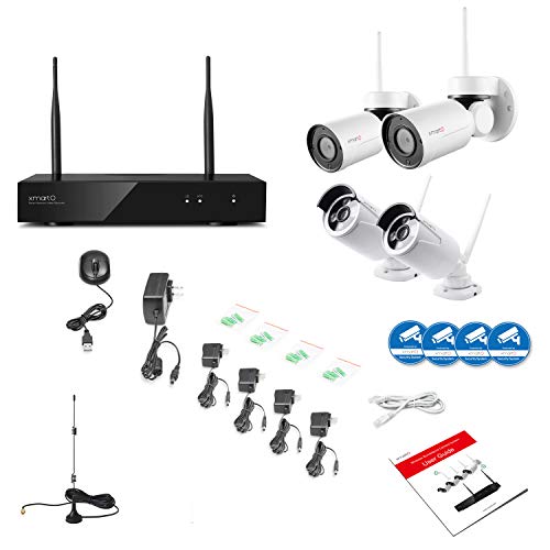 [Pan Tilt & Expandable] xmartO Hybrid Wireless Security Camera System with 8CH NVR, 2Pcs Wireless PT Cameras (Built-in Audio), 2Pcs Fixed-Angle WiFi Bullet Cameras (Audio Compatible), No HDD - Thumbnail 5